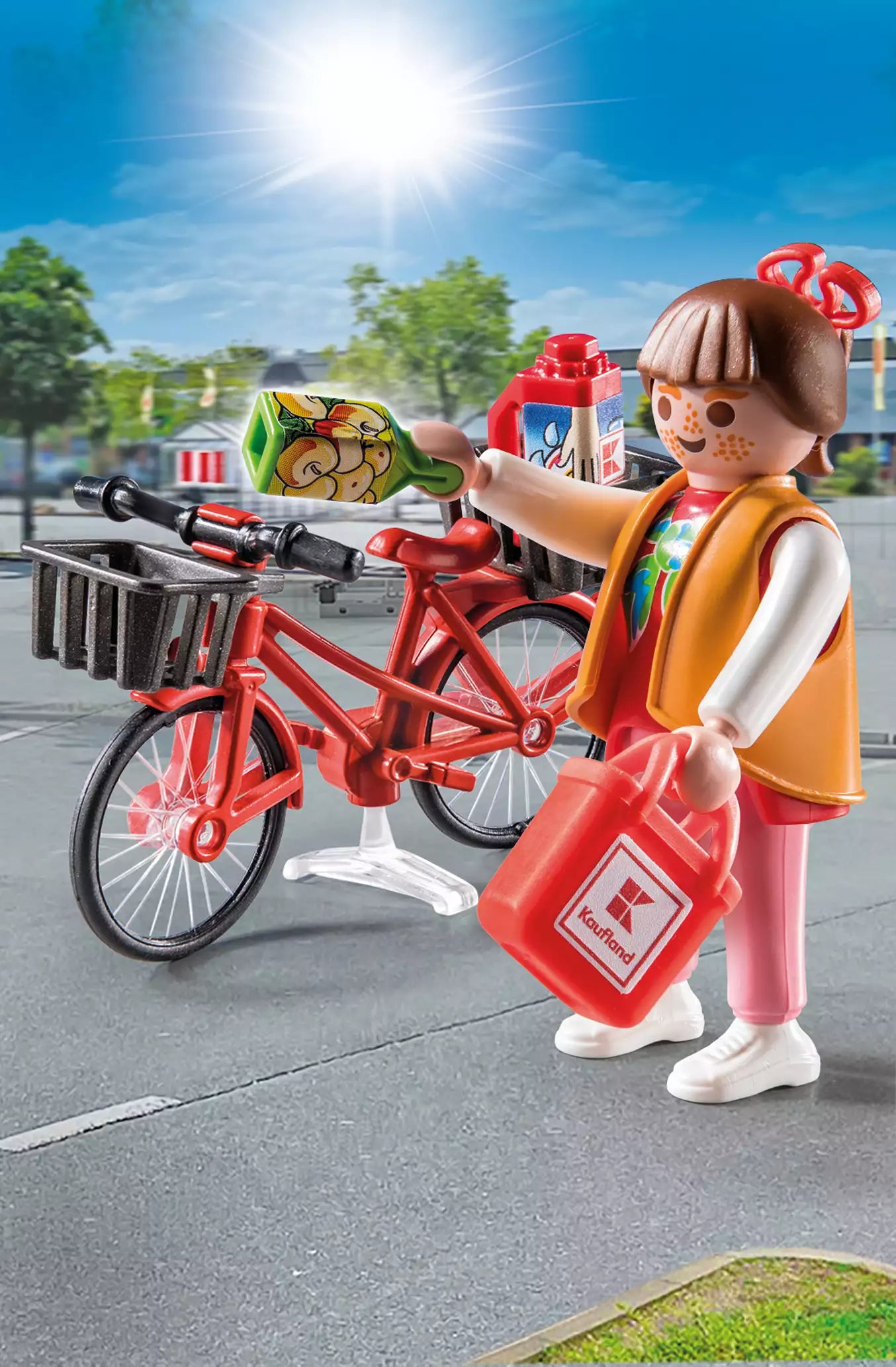 Playmobil 71390 Kaufland Fahrrad-Einkäuferin