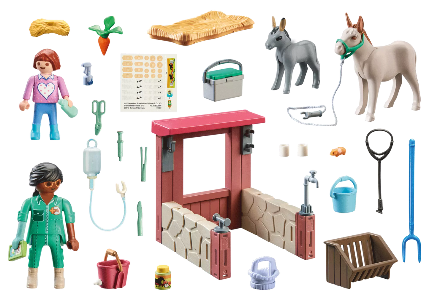 Playmobil 71471 Country Starter Pack Tierarzteinsatz bei den Eseln