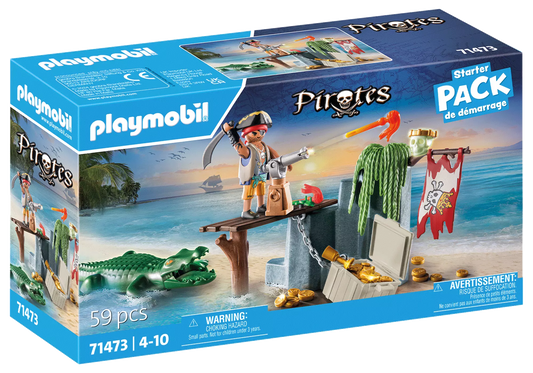 Playmobil 71473 Pirates Starter Pack Pirat mit Alligator