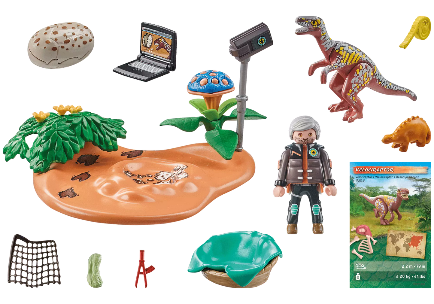 Playmobil 71526 Dinos Stegosaurus-Nest mit Eierdieb