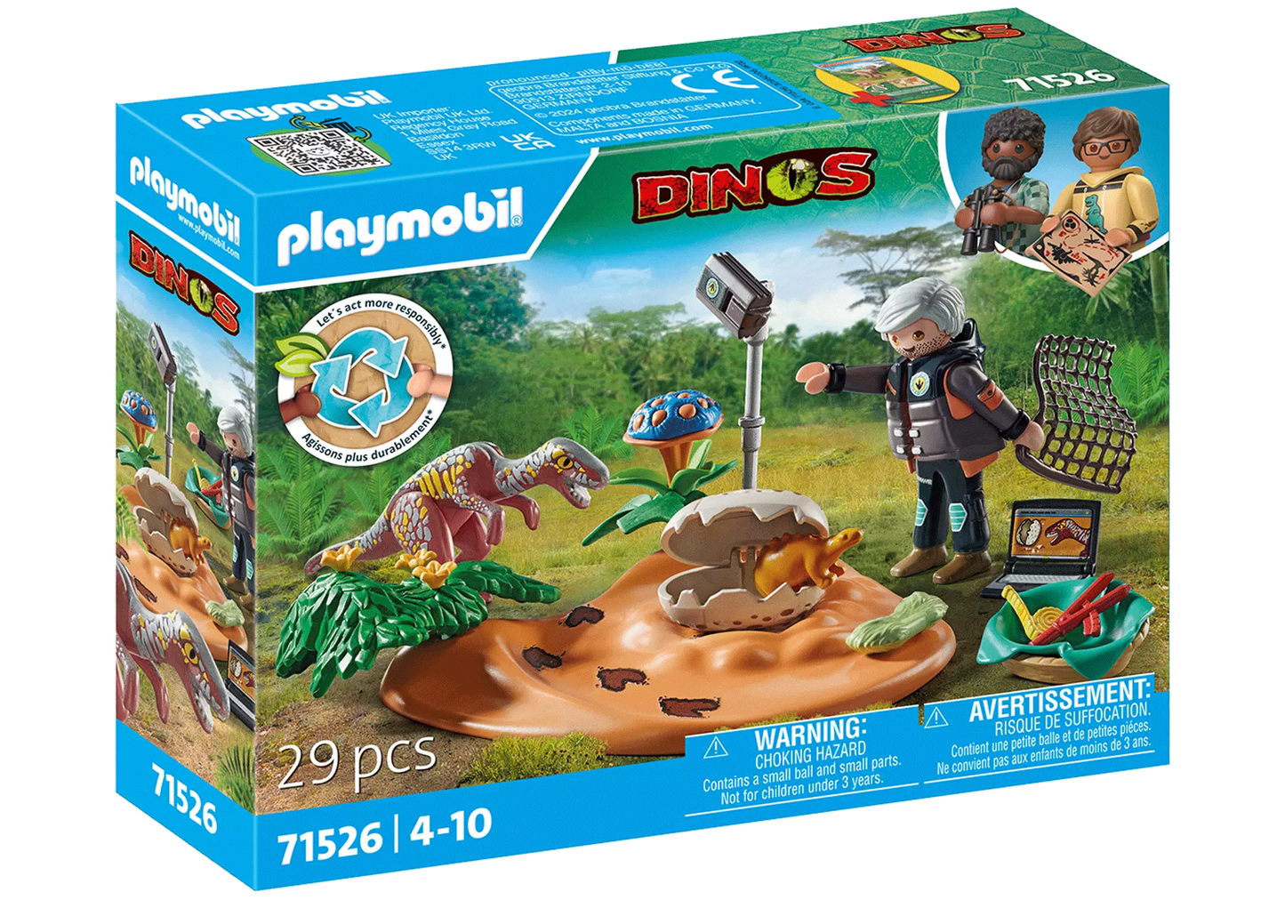 Playmobil 71526 Dinos Stegosaurus-Nest mit Eierdieb