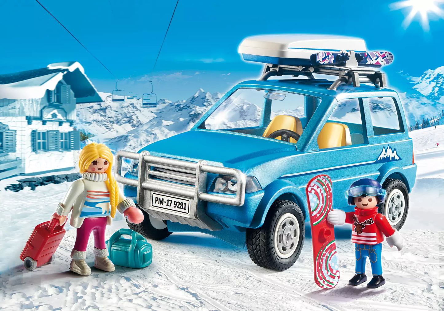 Playmobil 9281 Family Fun Auto mit Dachbox