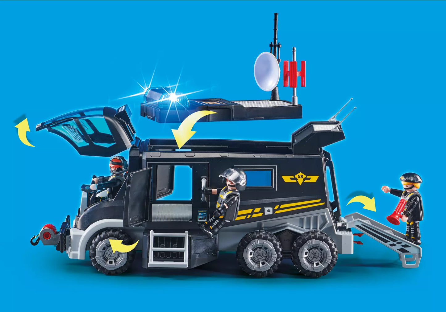 Playmobil 9360 City Action SEK-Truck mit Licht und Sound