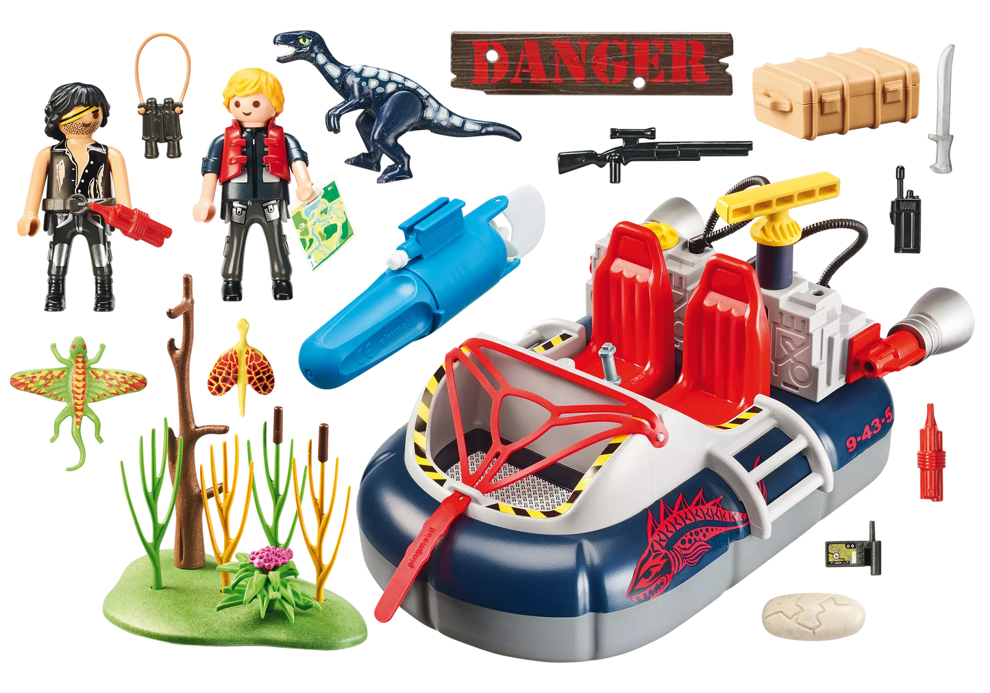 Playmobil 9435 Action Luftkissenboot mit Unterwassermotor