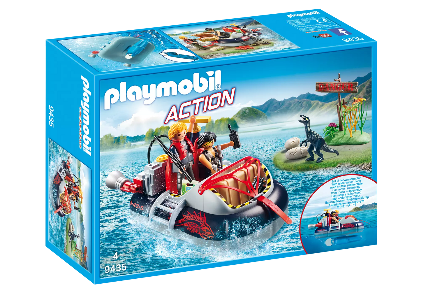 Playmobil 9435 Action Luftkissenboot mit Unterwassermotor