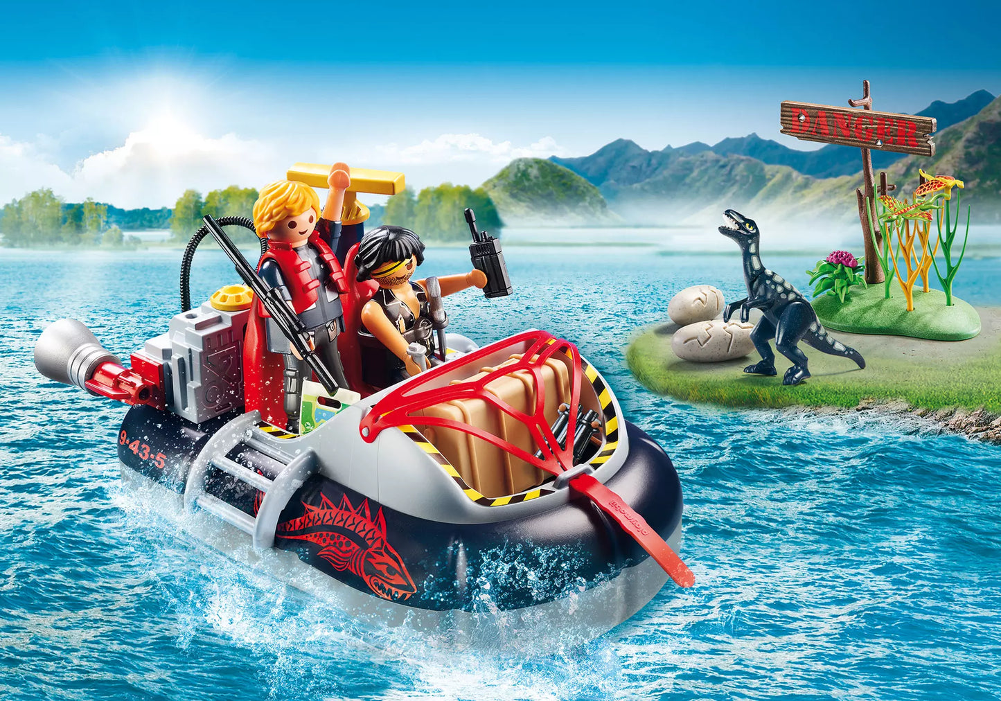 Playmobil 9435 Action Luftkissenboot mit Unterwassermotor