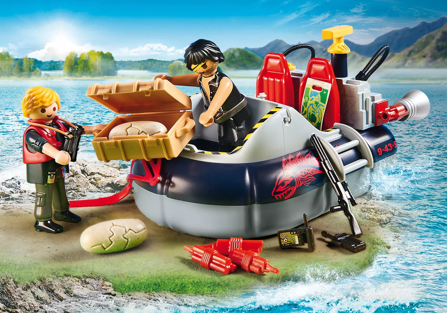 Playmobil 9435 Action Luftkissenboot mit Unterwassermotor