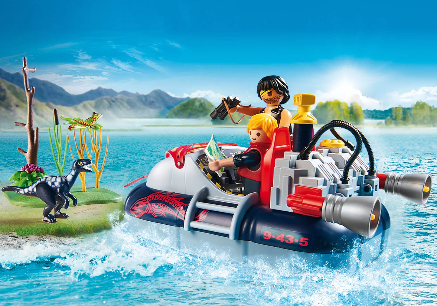 Playmobil 9435 Action Luftkissenboot mit Unterwassermotor
