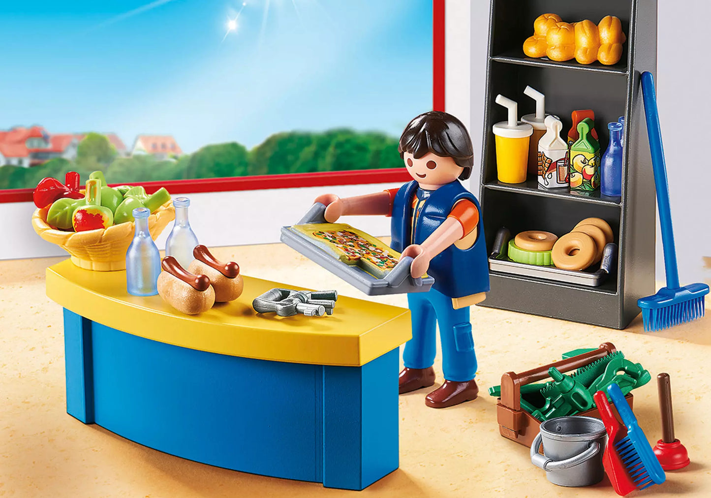 Playmobil 9457 City Life Hausmeister mit Kiosk