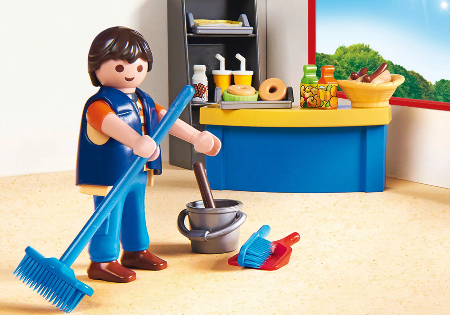 Playmobil 9457 City Life Hausmeister mit Kiosk