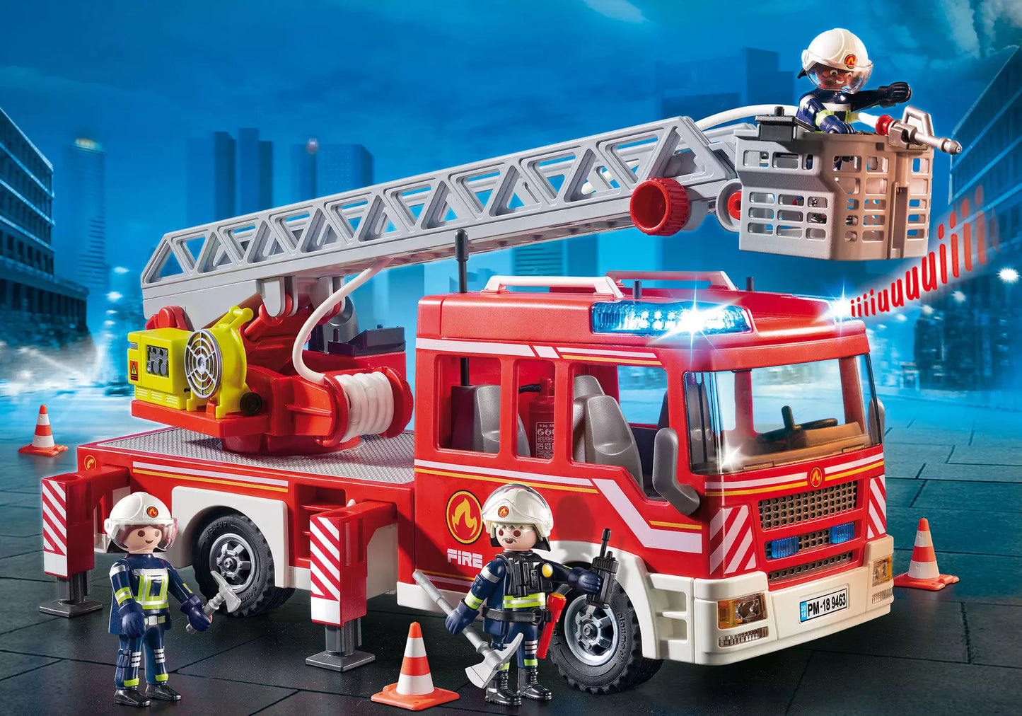 Playmobil 9463 City Action Feuerwehr-Leiterfahrzeug