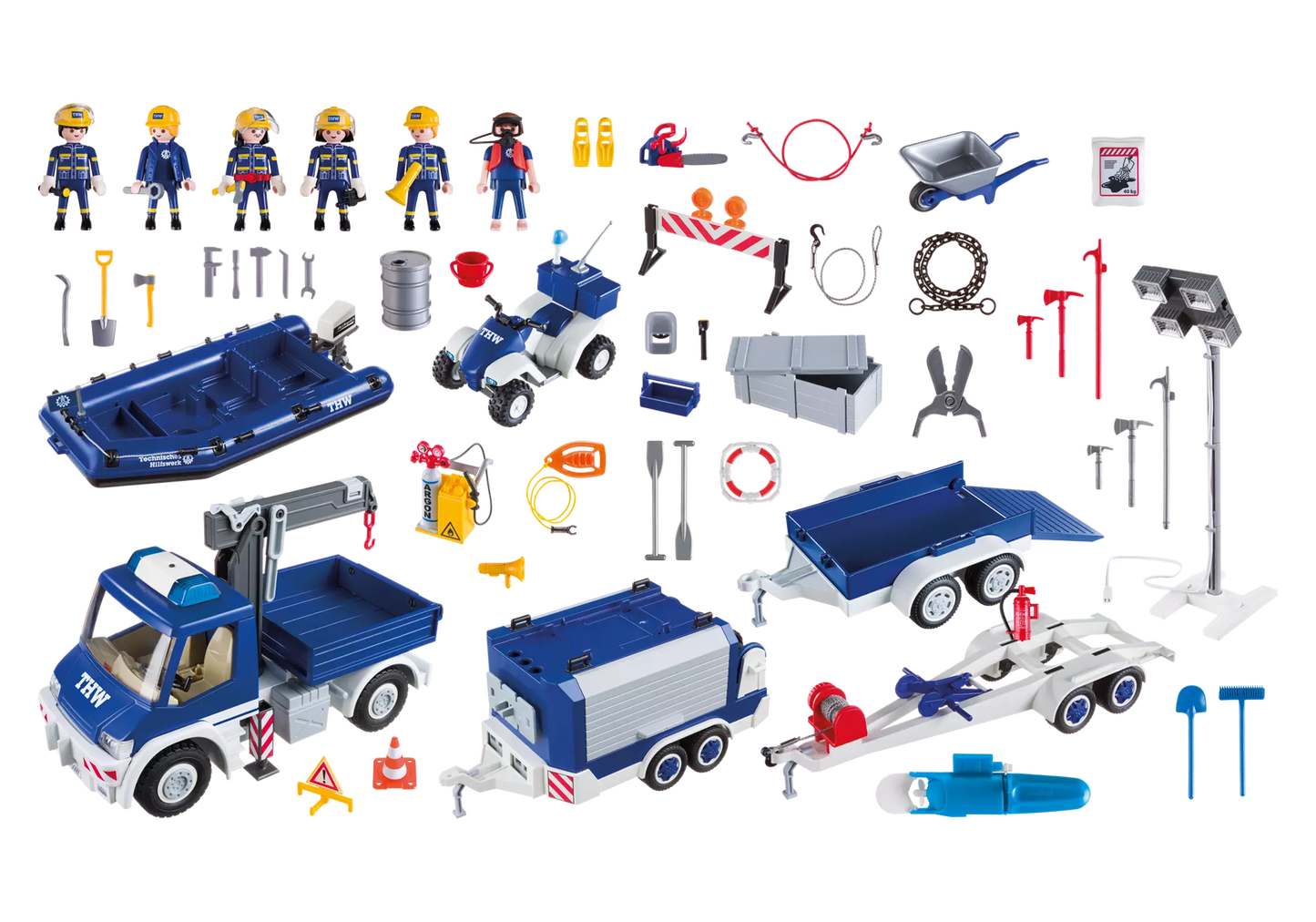 Playmobil 9880 City Action THW-Großeinsatz