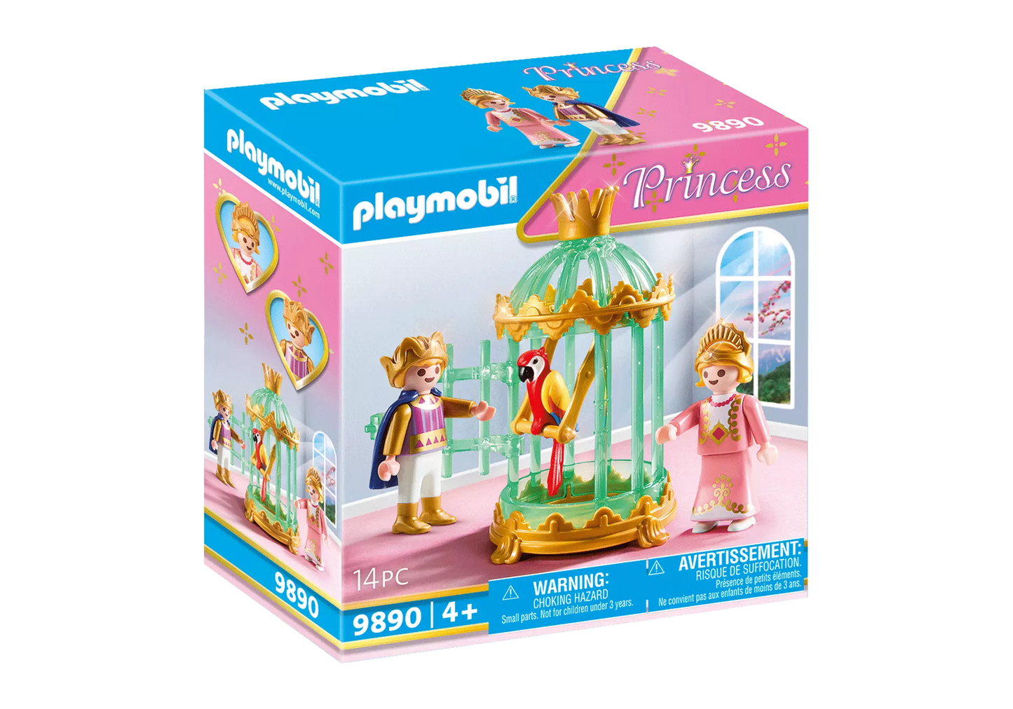 Playmobil 9890 Princess Königskinder mit Papageienkäfig