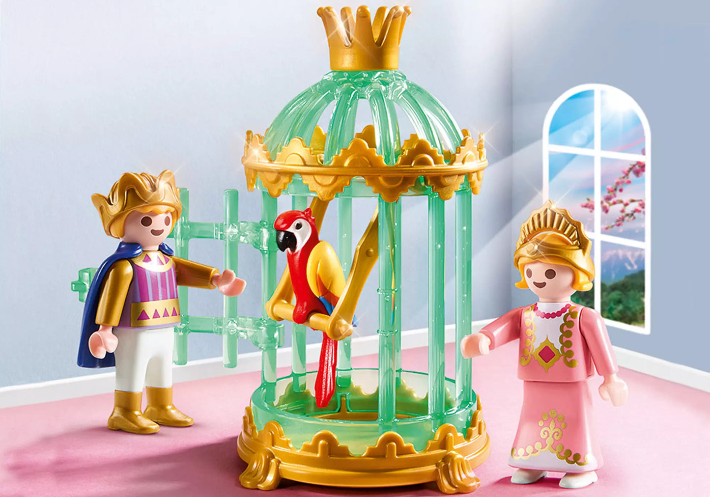 Playmobil 9890 Princess Königskinder mit Papageienkäfig